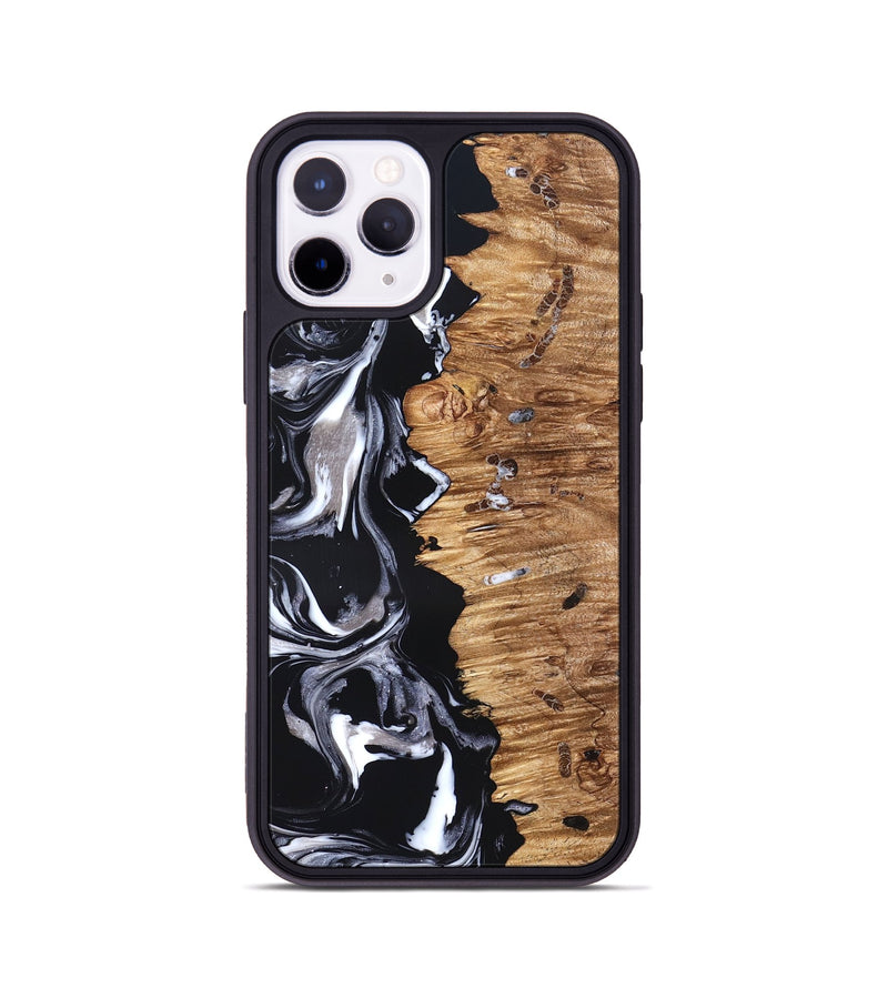 iPhone 11 Pro Wood Phone Case - Blaire (Black & White, 826404)