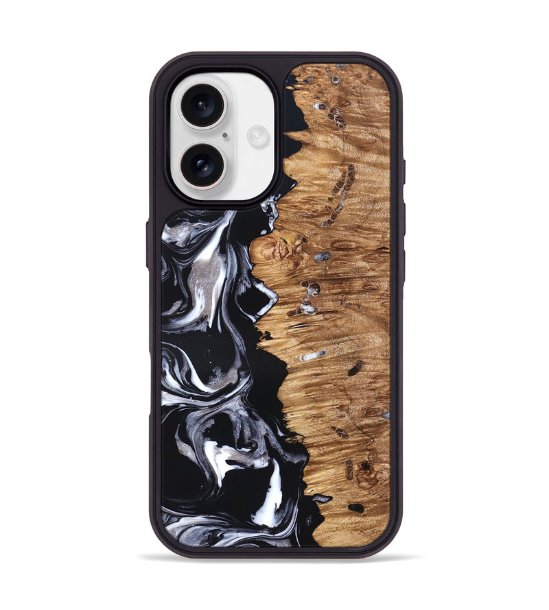 iPhone 17 Wood Phone Case - Blaire (Black & White, 826404)