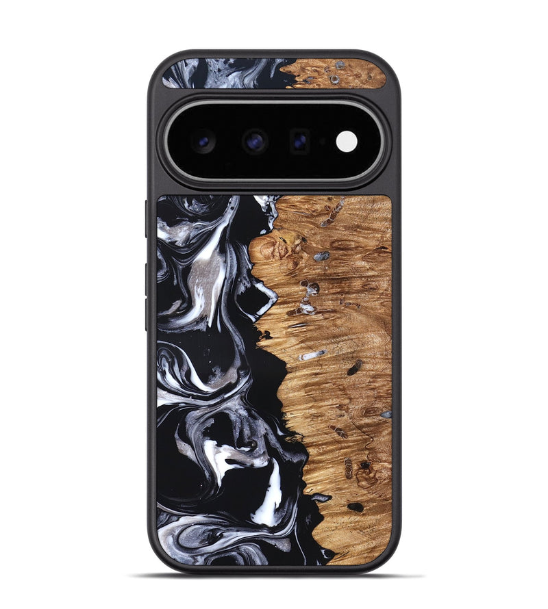 Pixel 11 Pro Wood Phone Case - Blaire (Black & White, 826404)