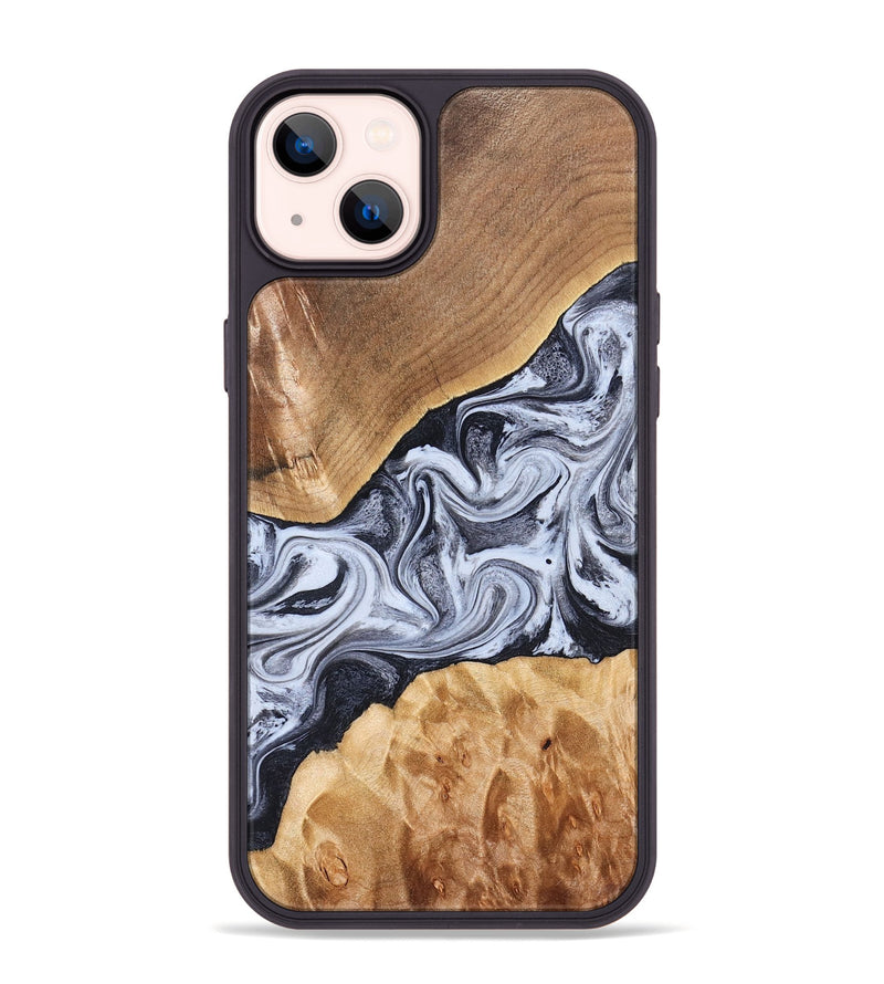 iPhone 14 Plus Wood Phone Case - Dani (Black & White, 826405)