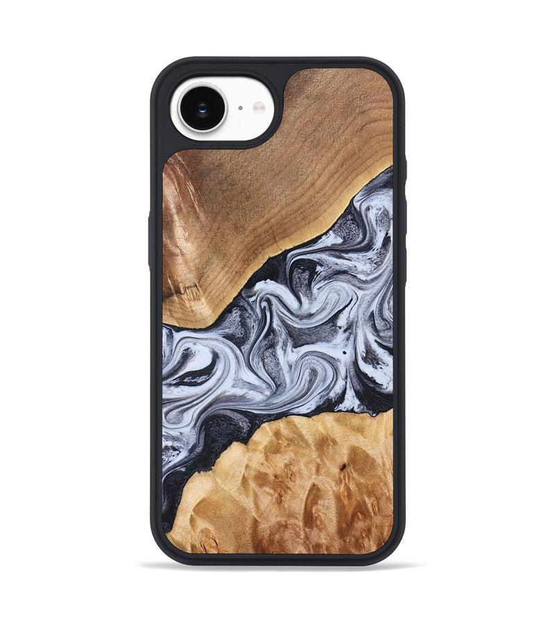 iPhone 16e Wood Phone Case - Dani (Black & White, 826405)