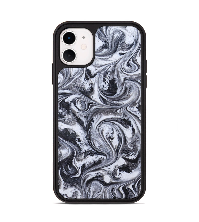 iPhone 11 ResinArt Phone Case - Ludie (Black & White, 826406)