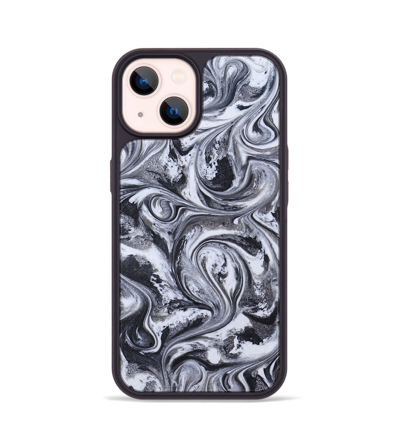 iPhone 14 ResinArt Phone Case - Ludie (Black & White, 826406)
