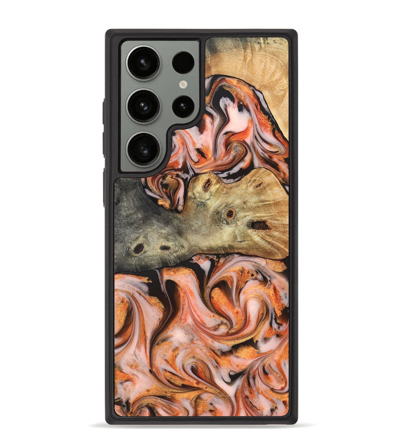 Galaxy S23 Ultra Wood Phone Case - Karie (Red, 826407)