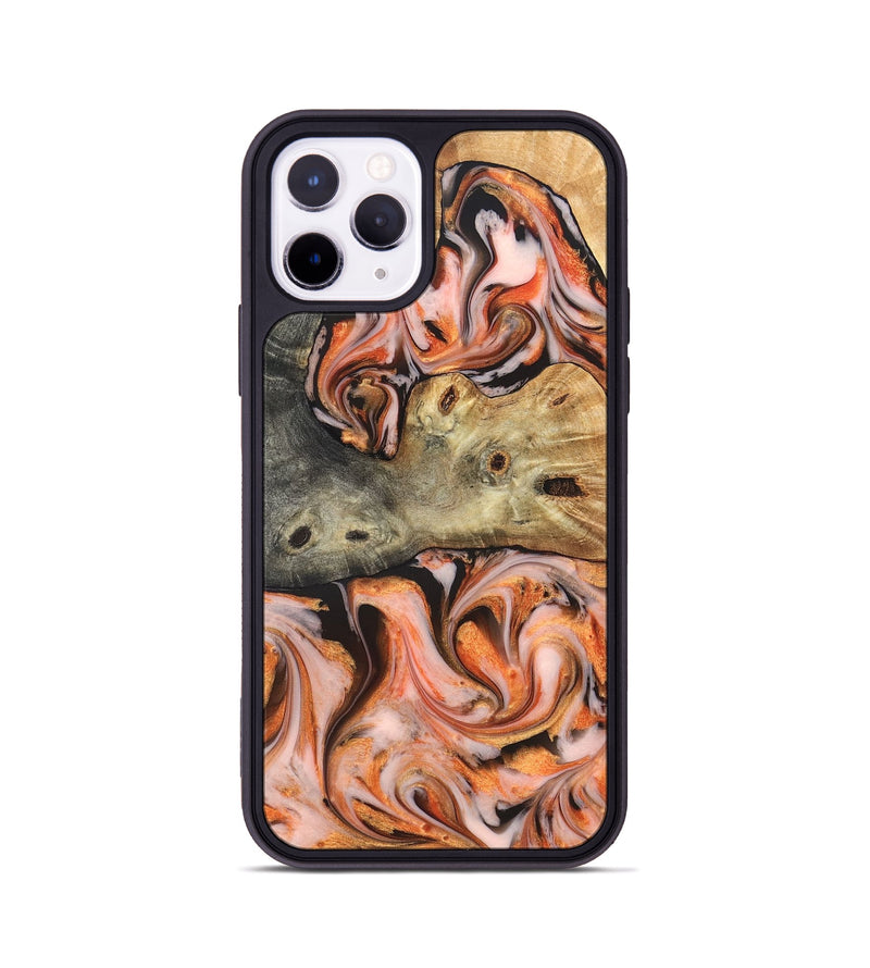 iPhone 11 Pro Wood Phone Case - Karie (Red, 826407)