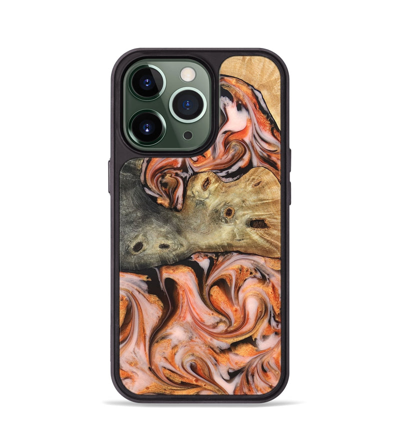 iPhone 13 Pro Wood Phone Case - Karie (Red, 826407)