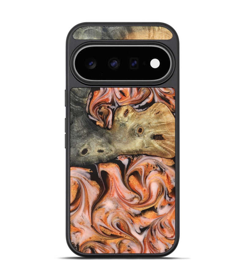 Pixel 11 Pro Wood Phone Case - Karie (Red, 826407)