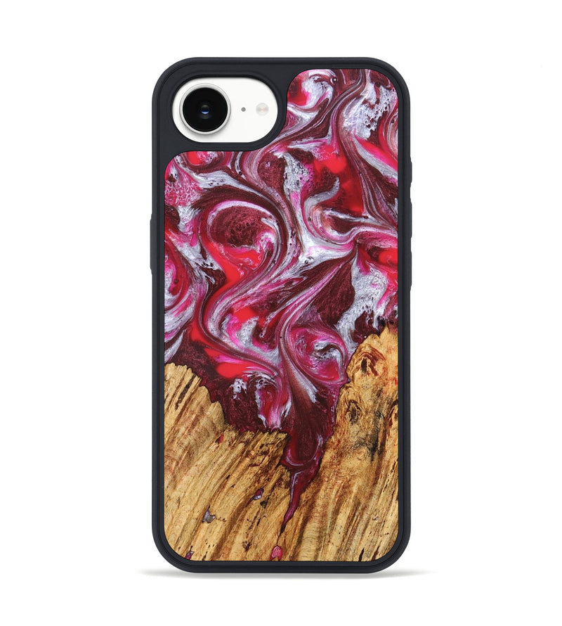 iPhone 17e Wood Phone Case - Kadijah (Red, 826408)