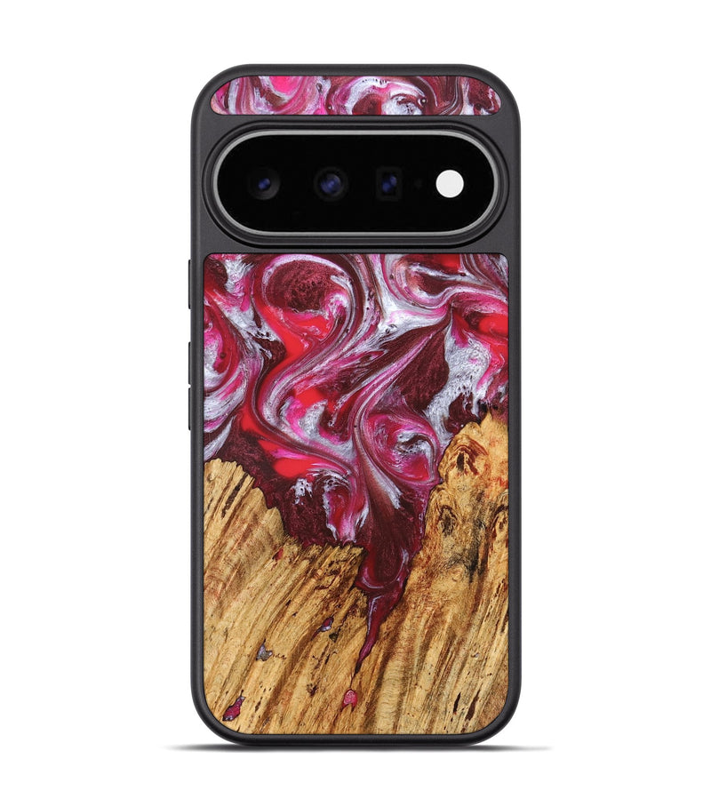 Pixel 11 Pro Wood Phone Case - Kadijah (Red, 826408)