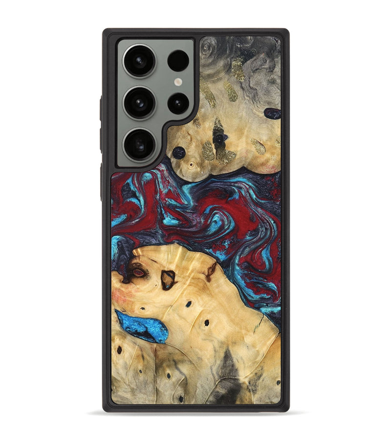 Galaxy S23 Ultra Wood Phone Case - Sibyl (Red, 826410)