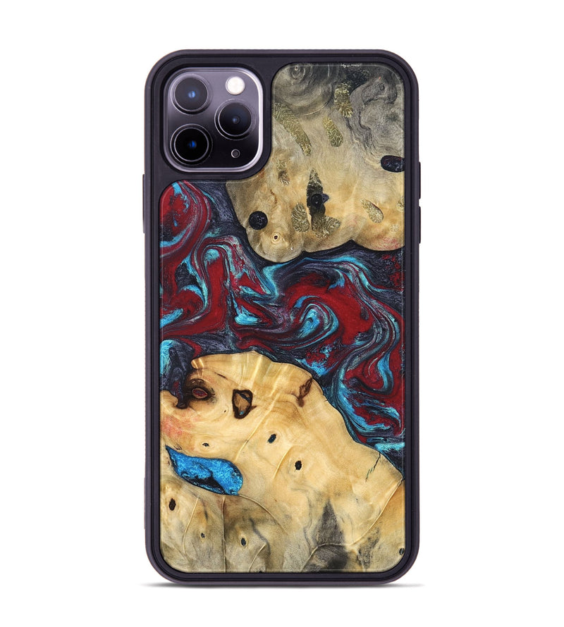 iPhone 11 Pro Max Wood Phone Case - Sibyl (Red, 826410)