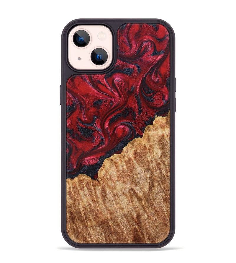 iPhone 14 Plus Wood Phone Case - Julius (Red, 826411)