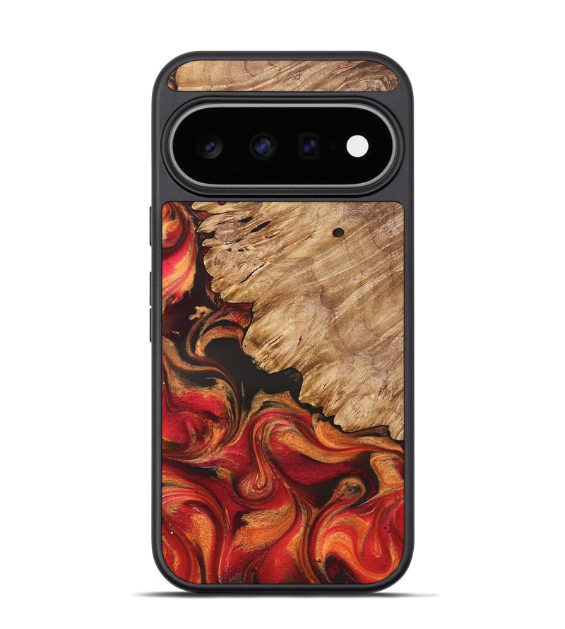 Pixel 11 Pro Wood Phone Case - Joselin (Red, 826412)