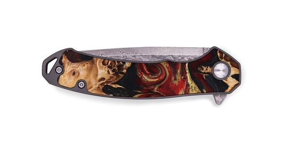 EDC Wood Pocket Knife - Amya (Red, 826413)