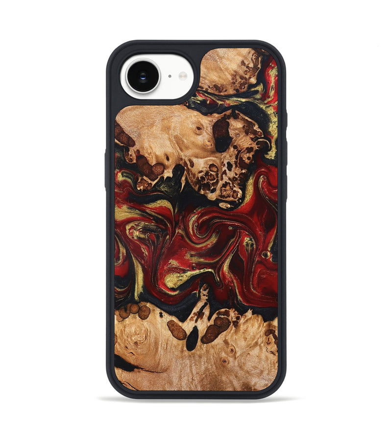 iPhone 17e Wood Phone Case - Amya (Red, 826413)