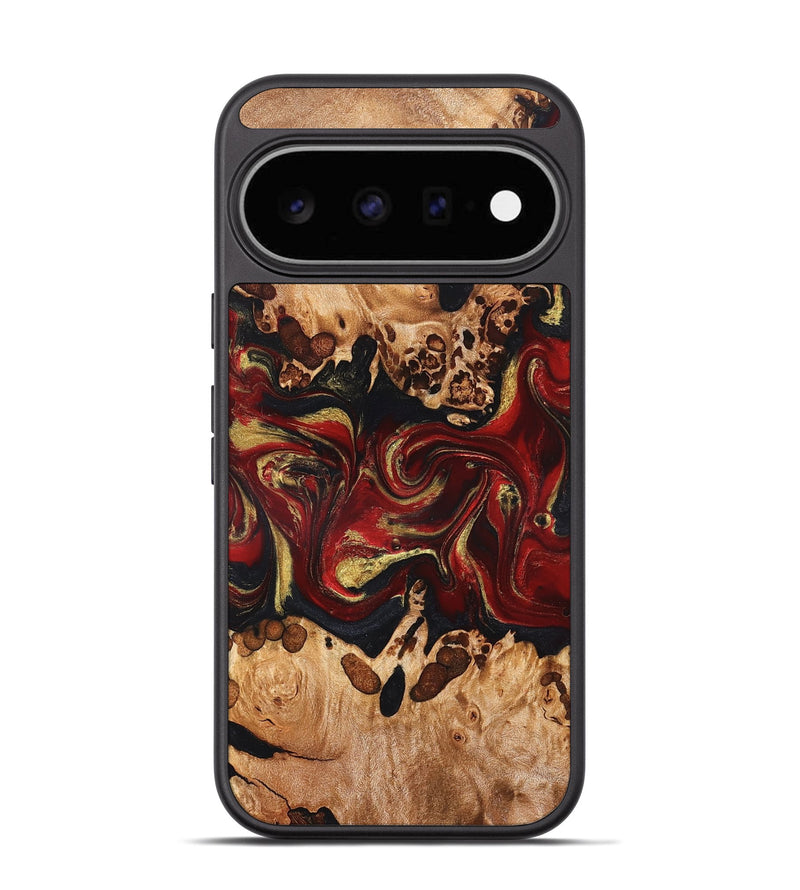 Pixel 11 Wood Phone Case - Amya (Red, 826413)