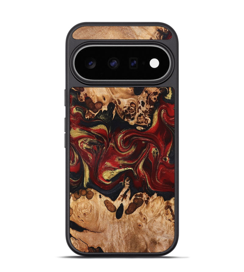 Pixel 11 Pro Wood Phone Case - Amya (Red, 826413)