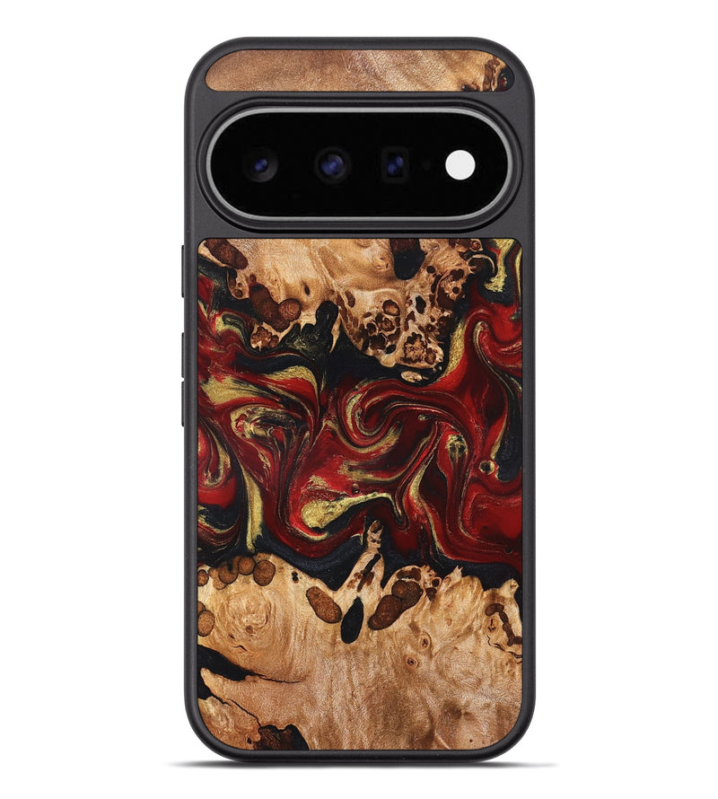 Pixel 11 Pro XL Wood Phone Case - Amya (Red, 826413)