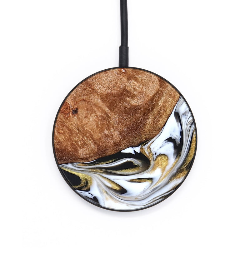 Circle Wood Wireless Charger - Ernesto (Black & White, 826417)