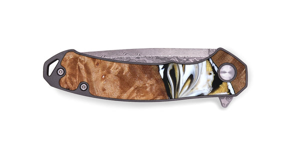 EDC Wood Pocket Knife - Ernesto (Black & White, 826417)