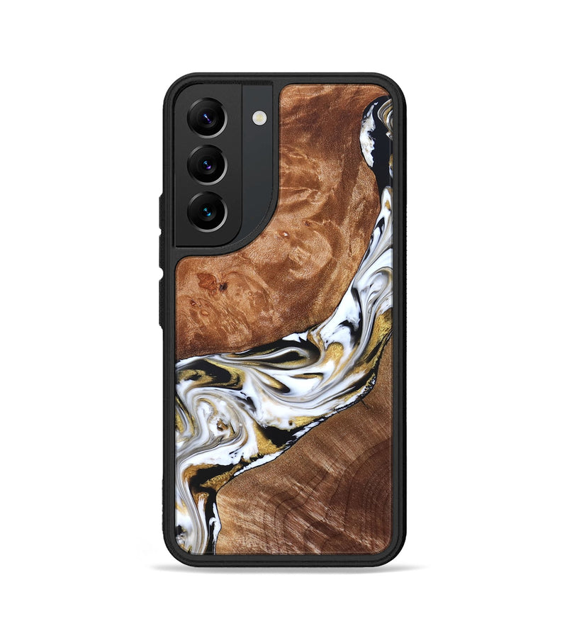 Galaxy S22 Wood Phone Case - Ernesto (Black & White, 826417)