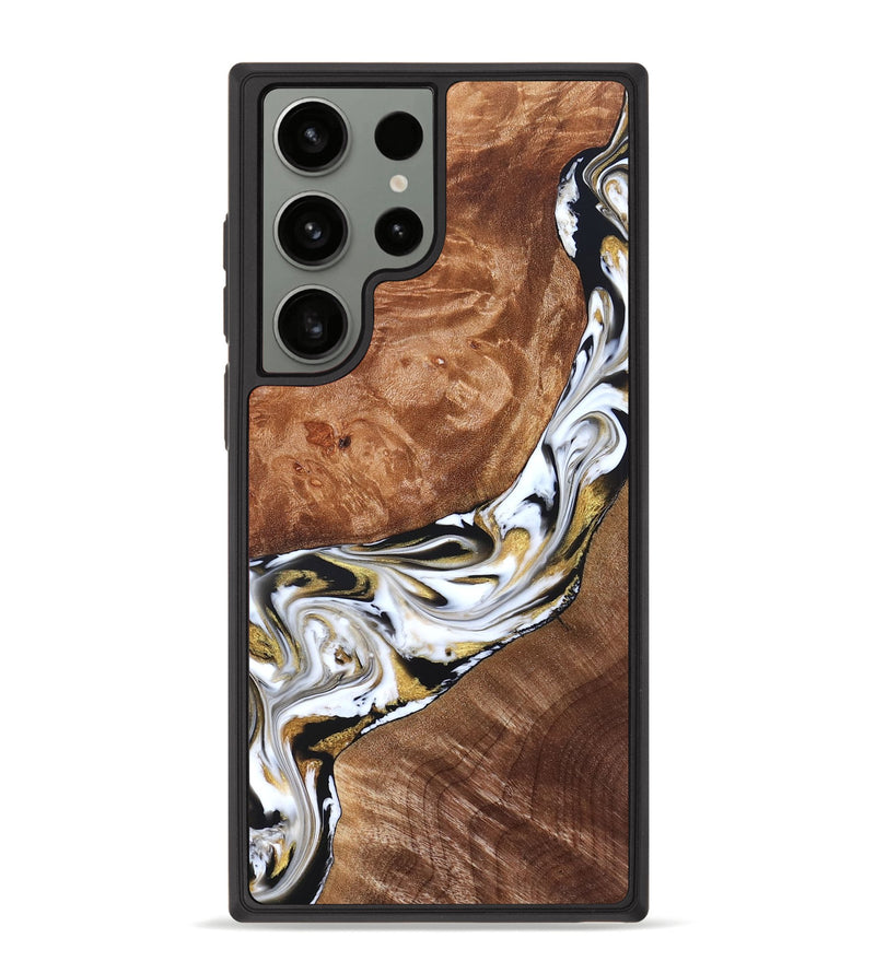 Galaxy S23 Ultra Wood Phone Case - Ernesto (Black & White, 826417)