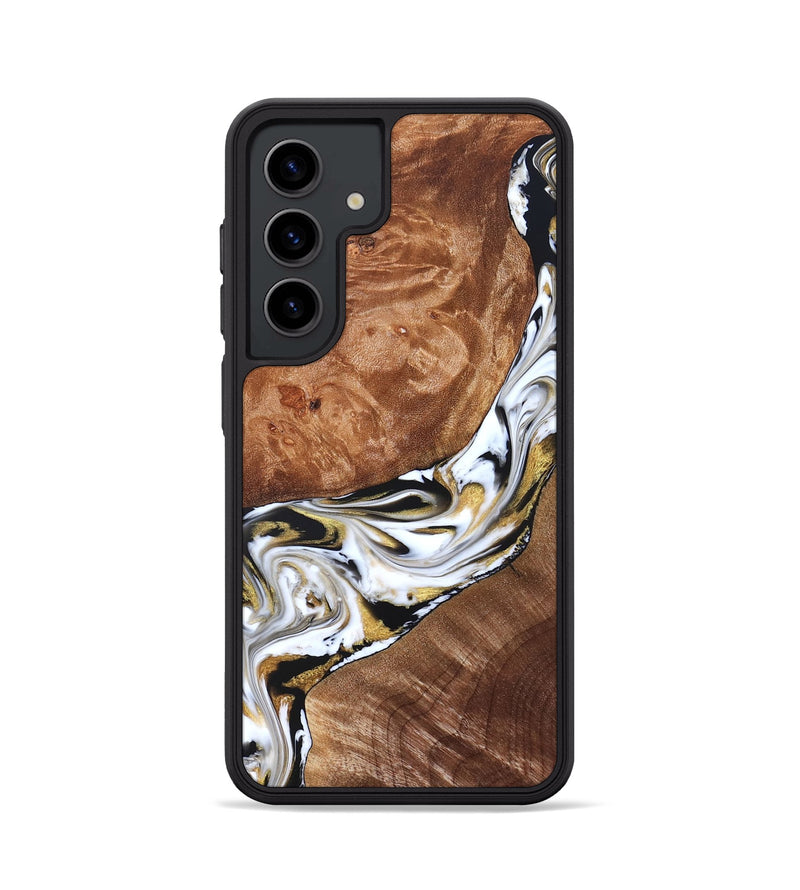 Galaxy S24 Wood Phone Case - Ernesto (Black & White, 826417)