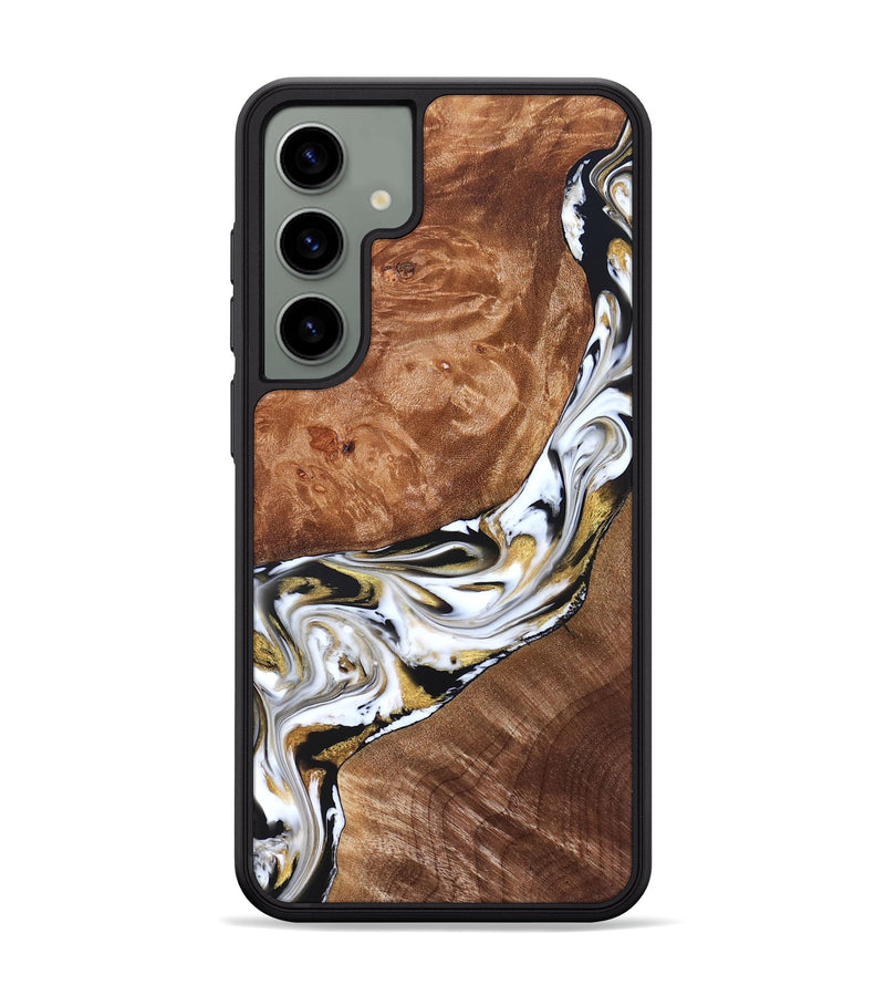 Galaxy S24 Plus Wood Phone Case - Ernesto (Black & White, 826417)