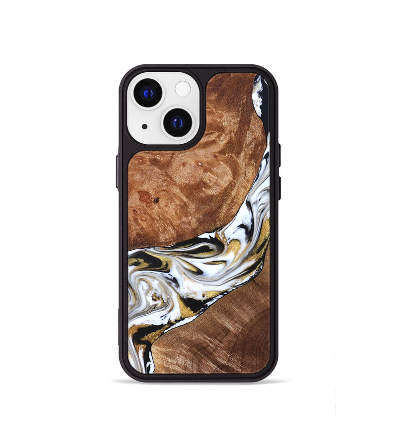 iPhone 13 mini Wood Phone Case - Ernesto (Black & White, 826417)