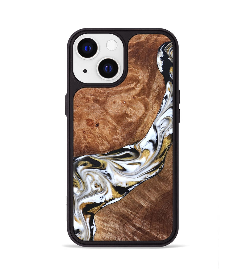 iPhone 13 Wood Phone Case - Ernesto (Black & White, 826417)