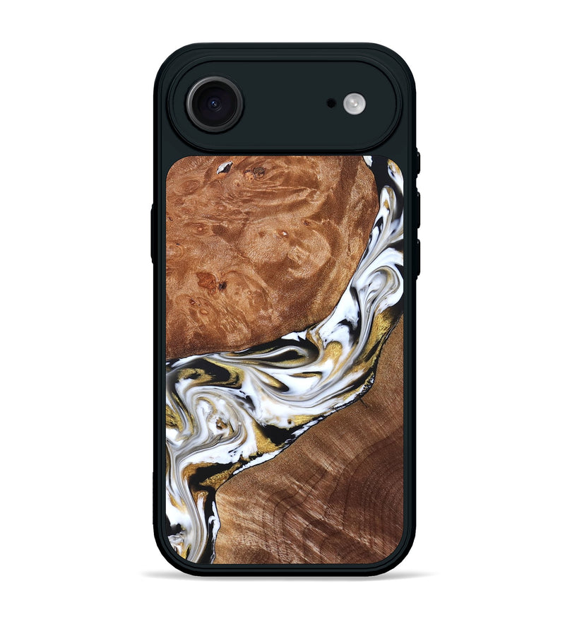 iPhone 17 Air Wood Phone Case - Ernesto (Black & White, 826417)