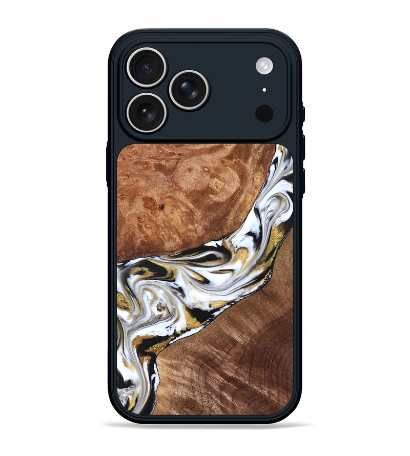 iPhone 17 Pro Max Wood Phone Case - Ernesto (Black & White, 826417)
