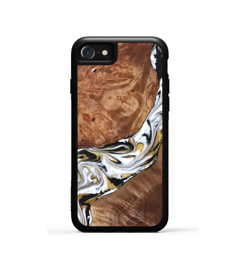 iPhone SE Wood Phone Case - Ernesto (Black & White, 826417)