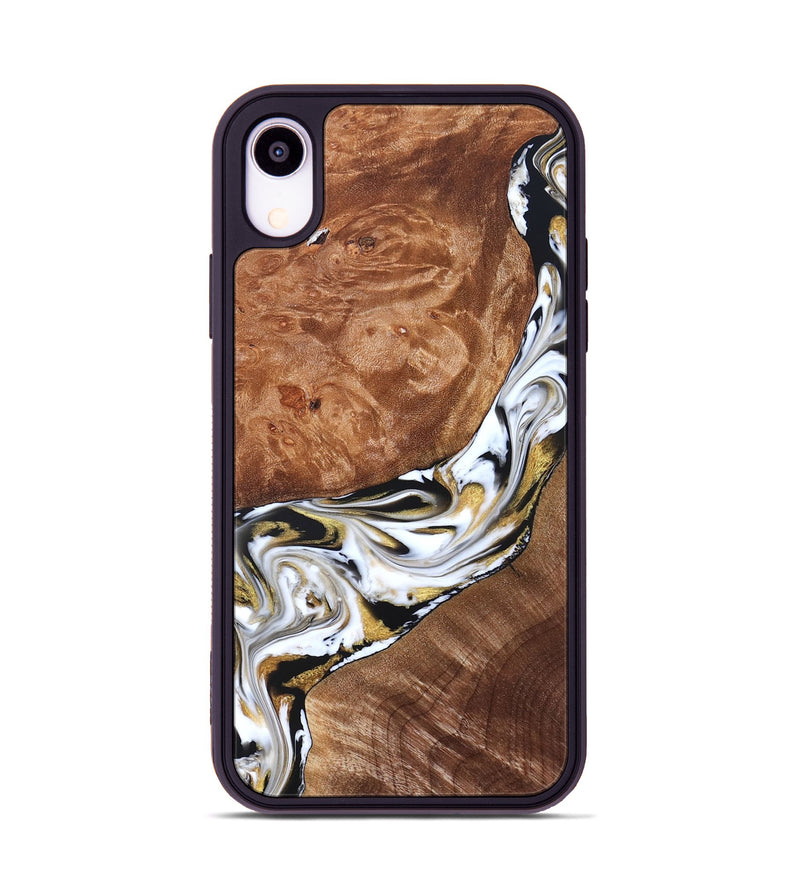 iPhone Xr Wood Phone Case - Ernesto (Black & White, 826417)