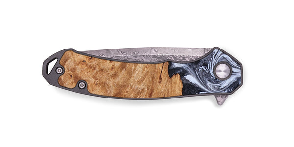 EDC Wood Pocket Knife - Tom (Black & White, 826418)