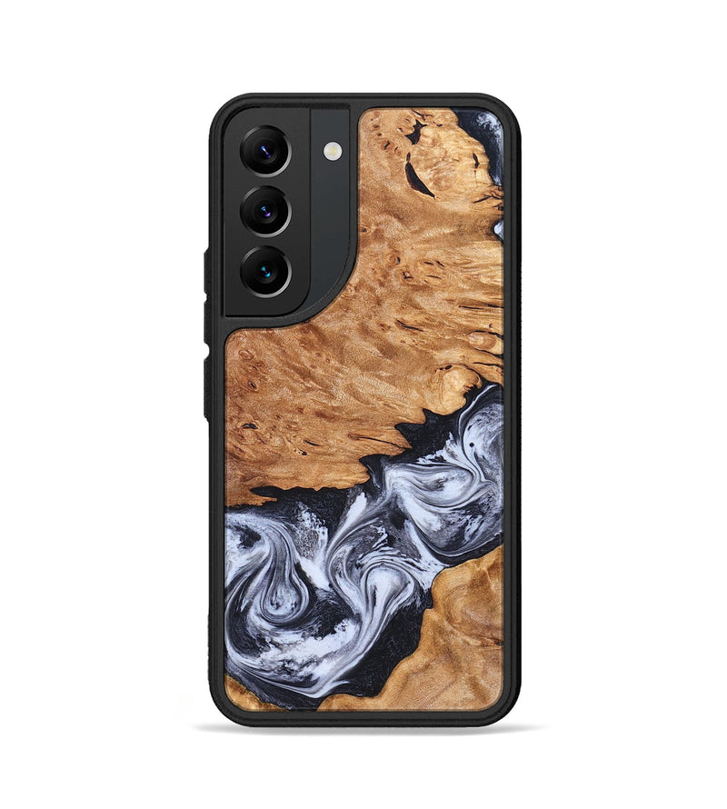 Galaxy S22 Wood Phone Case - Tom (Black & White, 826418)