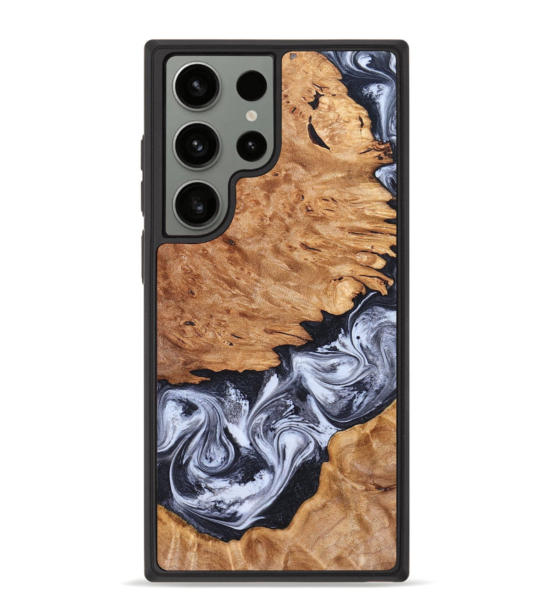 Galaxy S23 Ultra Wood Phone Case - Tom (Black & White, 826418)