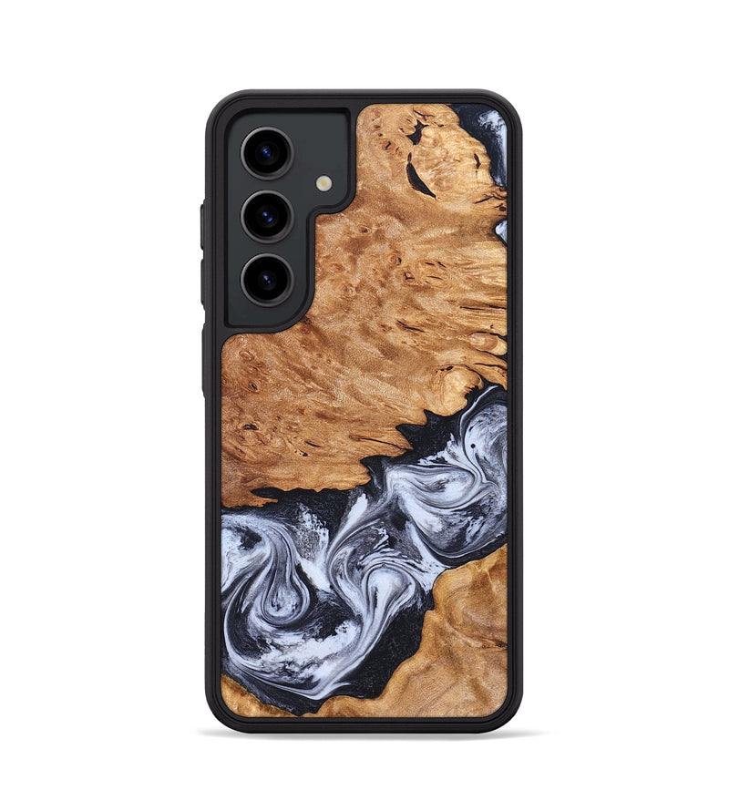 Galaxy S24 Wood Phone Case - Tom (Black & White, 826418)