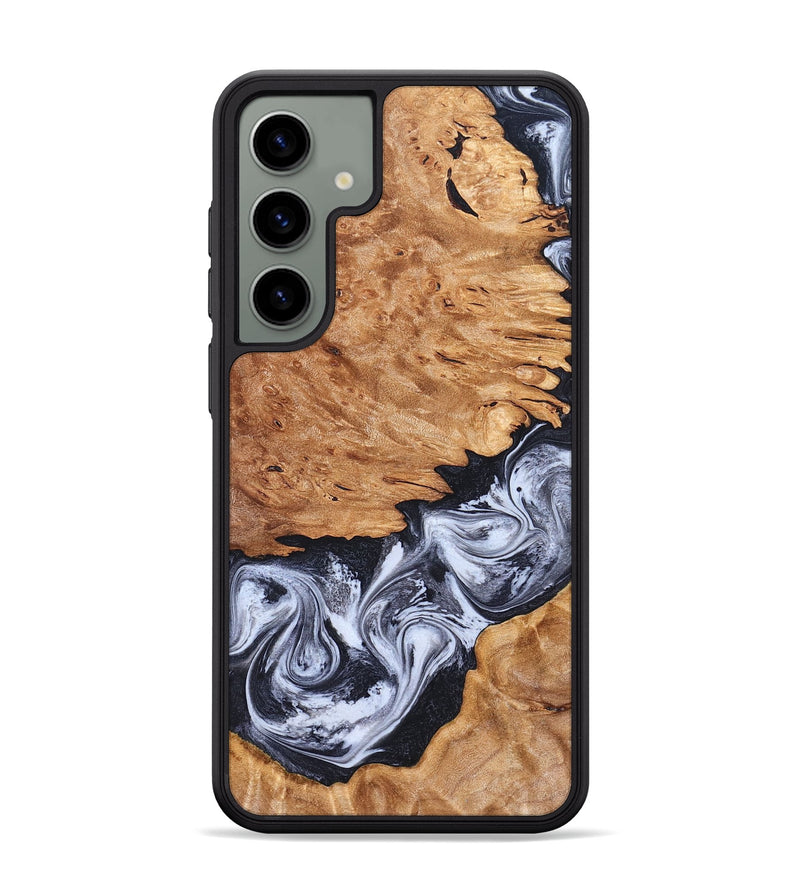 Galaxy S24 Plus Wood Phone Case - Tom (Black & White, 826418)