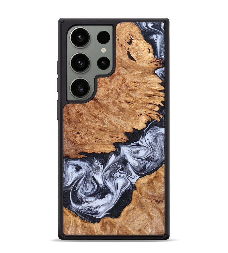 Galaxy S24 Ultra Wood Phone Case - Tom (Black & White, 826418)
