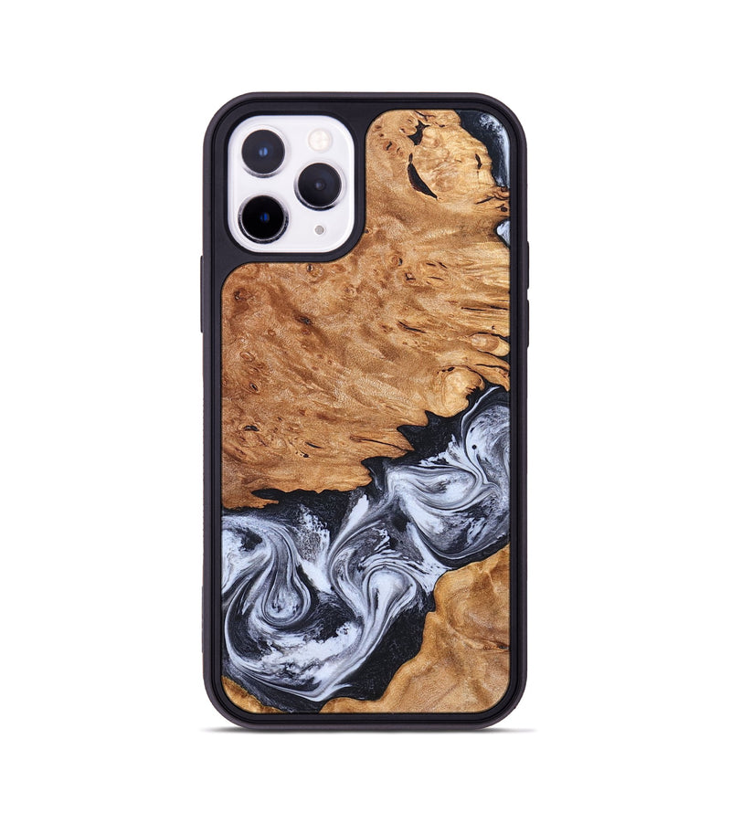 iPhone 11 Pro Wood Phone Case - Tom (Black & White, 826418)