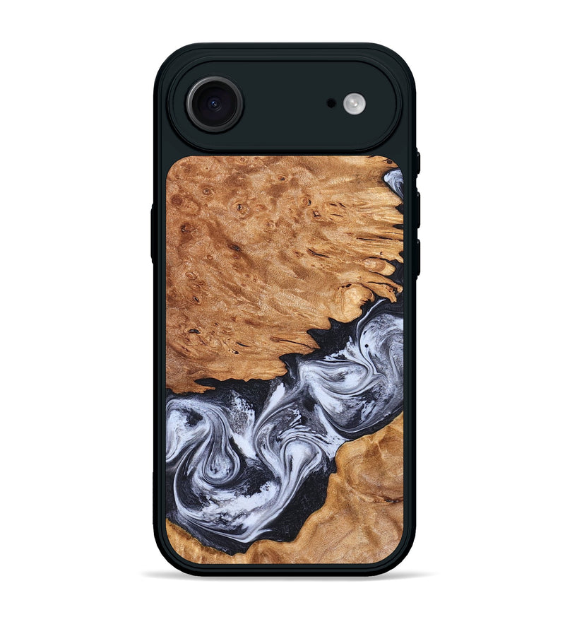 iPhone 17 Air Wood Phone Case - Tom (Black & White, 826418)