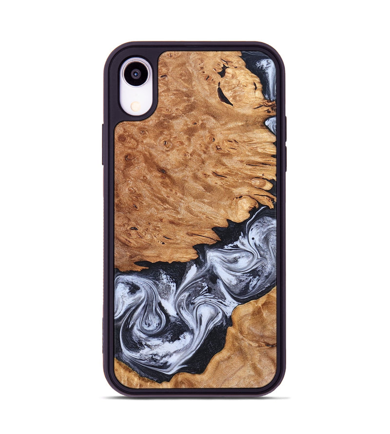 iPhone Xr Wood Phone Case - Tom (Black & White, 826418)