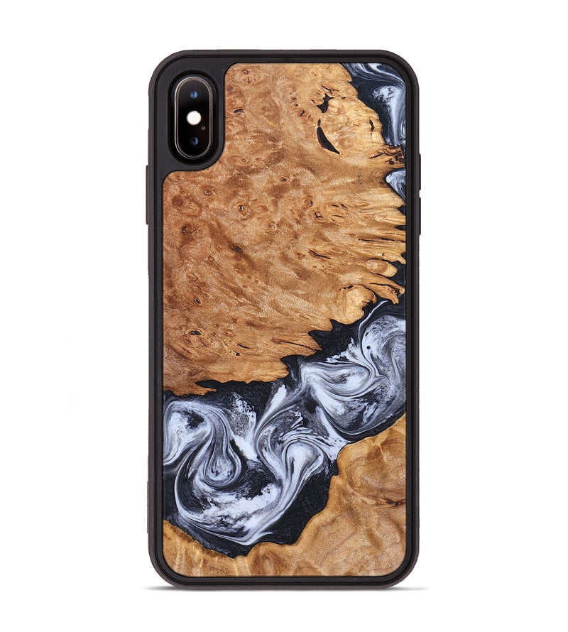 iPhone Xs Max Wood Phone Case - Tom (Black & White, 826418)