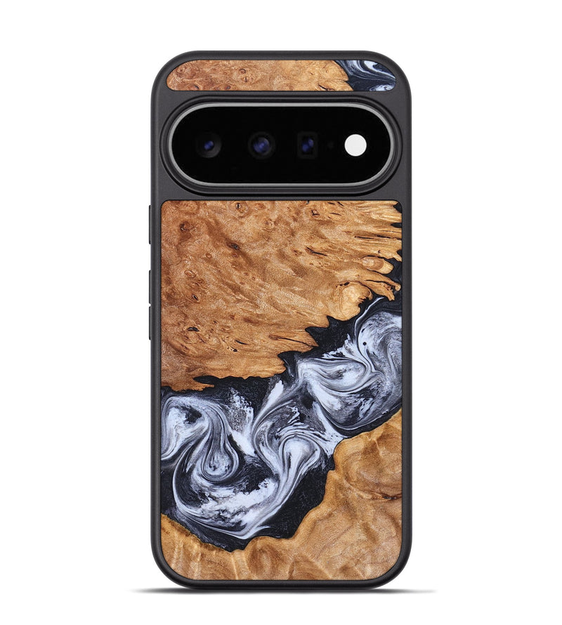 Pixel 11 Pro Wood Phone Case - Tom (Black & White, 826418)