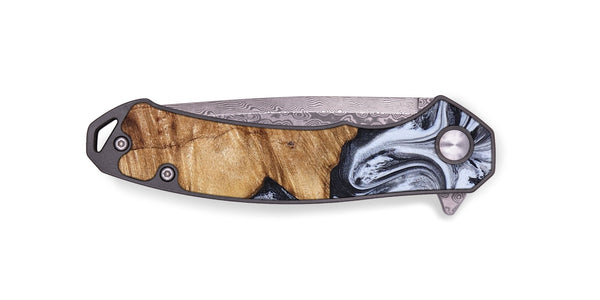 EDC Wood Pocket Knife - Merry (Black & White, 826419)