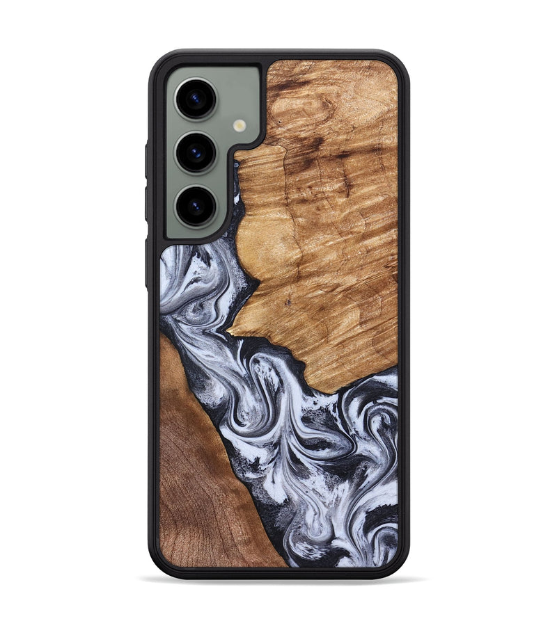 Galaxy S24 Plus Wood Phone Case - Merry (Black & White, 826419)