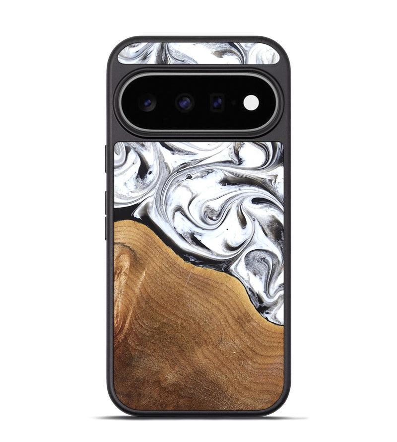 Pixel 11 Pro Wood Phone Case - Kwame (Black & White, 826420)