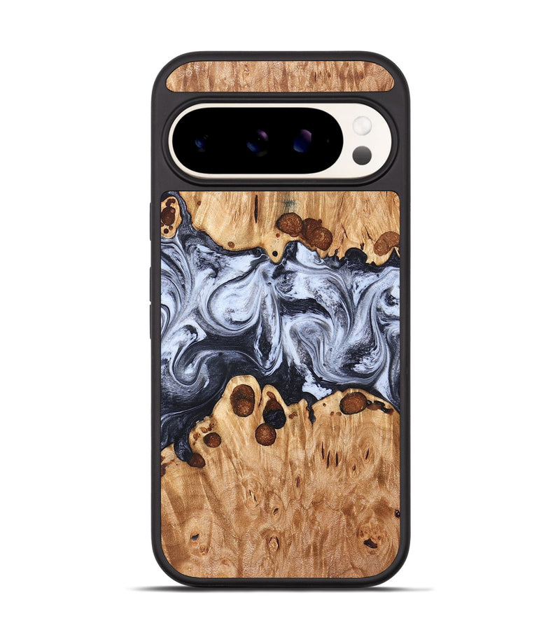 Pixel 9 Wood Phone Case - Lafe (Black & White, 826421)