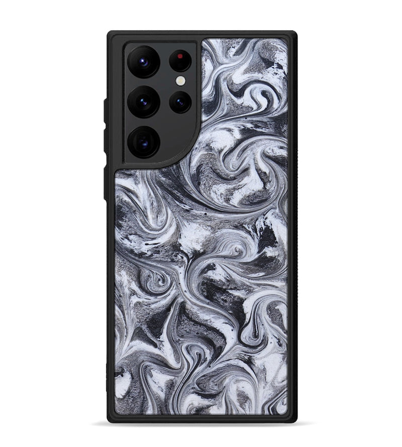 Galaxy S22 Ultra ResinArt Phone Case - Tevin (Black & White, 826423)